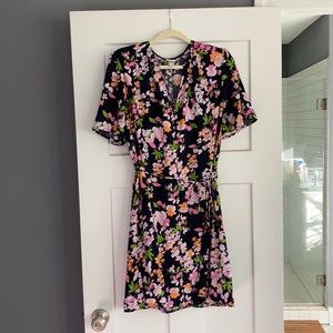 A New Day Navy floral mini dress